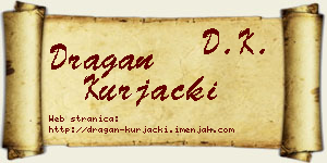 Dragan Kurjački vizit kartica